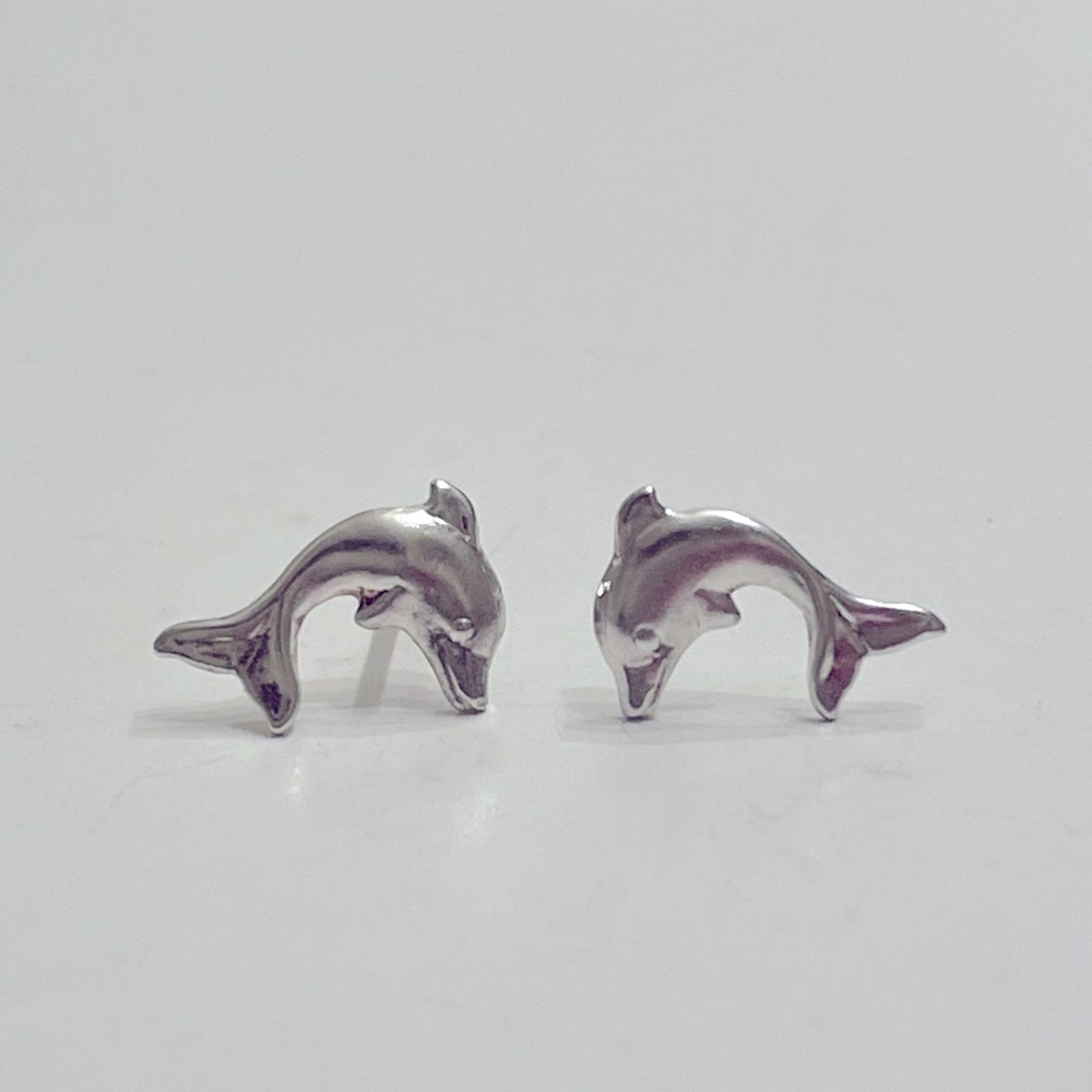 Sterling silver Dolphin earrings